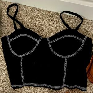 black forever 21 tank top